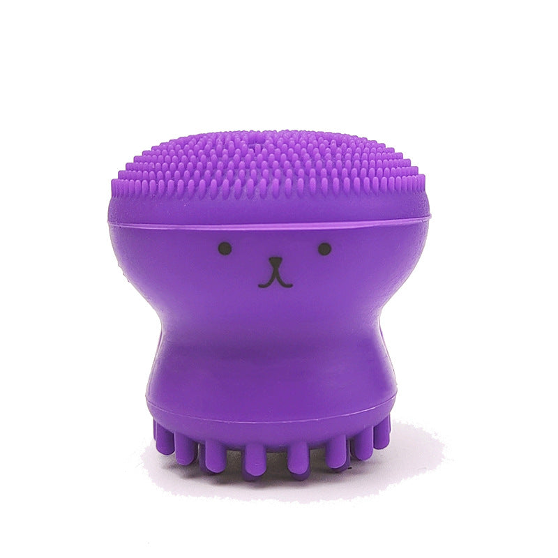 Exfoliating Facial Cleaning Scrubber Brush, Octopus Shape Silicone Miniature Face Deep Clean Tool, Face Massage Scrub Brush, Manual Face Washing, Fit For Daily Skin Care