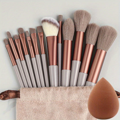 13PCS Soft Fluffy Makeup Brushes Set For Cosmetics Foundation Blush Powder Eyeshadow Kabuki Blending Makeup Brush Beauty Tool
