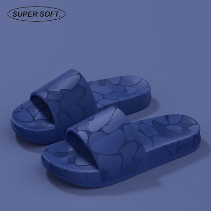 ECAC Women'S EVA Slide Sandals - Thick Cushioned Indoor/Outdoor Slippers with Geometric Pattern, Lightweight & Comfortable for Bathroom, Hiking, and Casual Wear, Hiking Footwear | Stylish Slipons | EVA Upper Material, Slipper