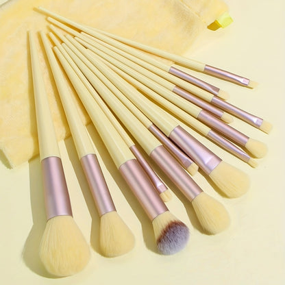 13PCS Soft Fluffy Makeup Brushes Set With Makeup Sponge For Cosmetics Foundation Blush Powder Eyeshadow Kabuki Blending Makeup Brush Beauty Tool