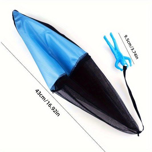 1Pc Set Tangle Parachute Figures Hand Throw Soliders Square Outdoor Flying Toys Throw This Toy Into The Air And It Will Fly easter gift Christmas Halloween Gift