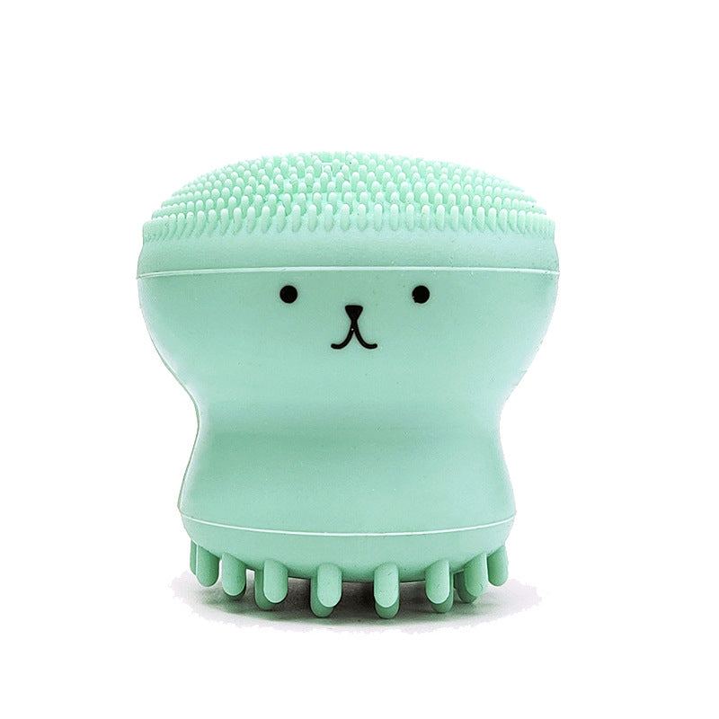 Exfoliating Facial Cleaning Scrubber Brush, Octopus Shape Silicone Miniature Face Deep Clean Tool, Face Massage Scrub Brush, Manual Face Washing, Fit For Daily Skin Care