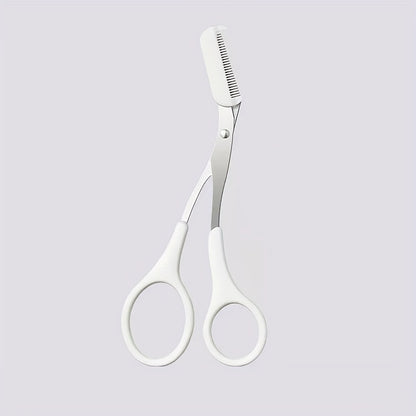 Stainless Steel Eyebrow Shaping Cut Scissors Comb Hair Remover Beauty Tool (Eyebrow Scissors)