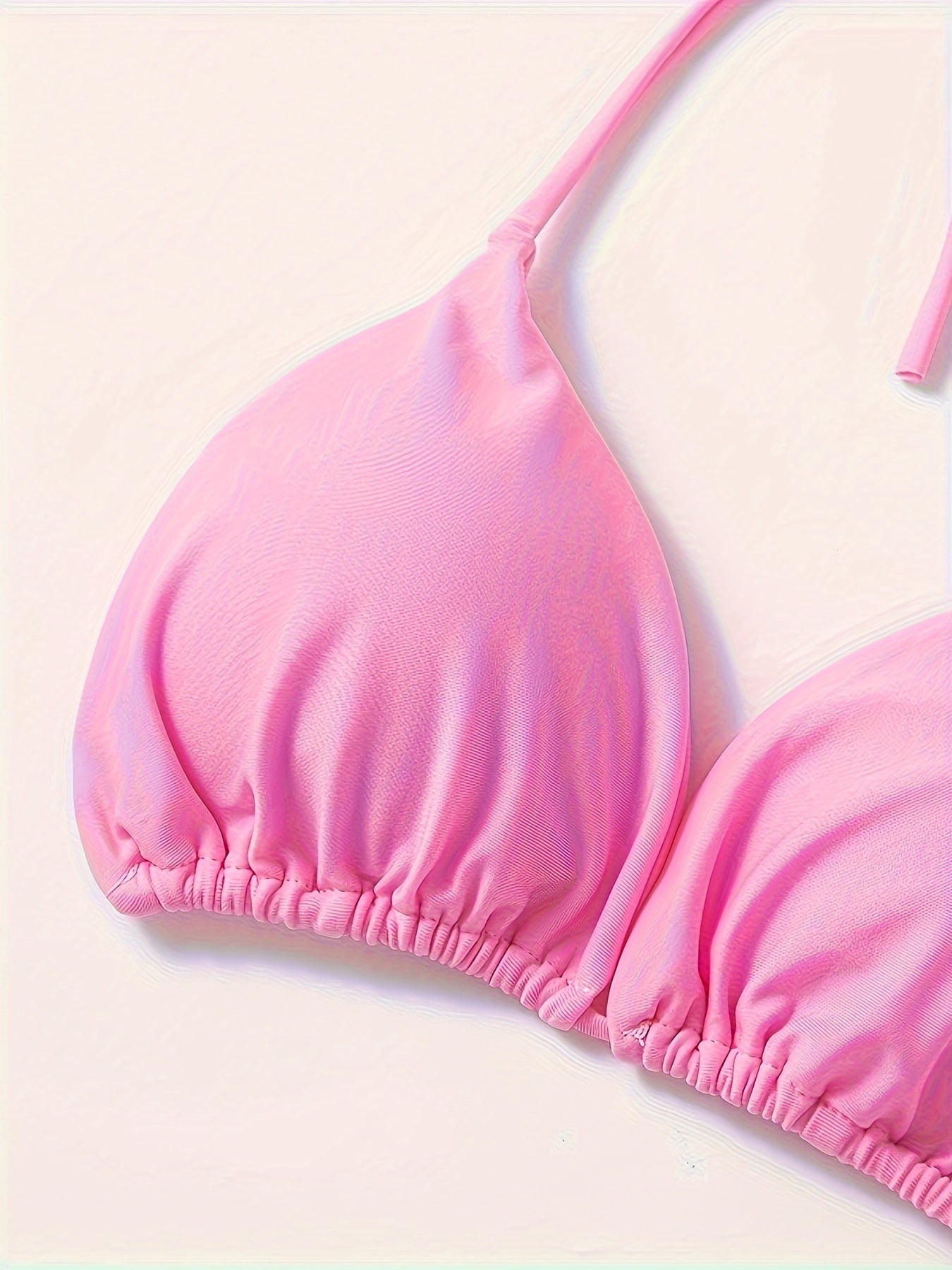 Women's 2 Piece Set Bikini, Halter Bra, V String Bottoms, Women's Swimwear & Clothing