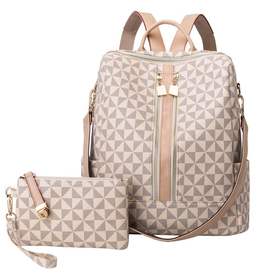 Trendy Womens Retro Backpack - Large, Secure & Fashion-Forward Prints - 2022 New Release - Perfect for Travel, Work & Leisure