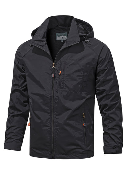 Men's Lightweight Jacket Packable Windbreaker Running Jacket Coat Stand Collar Windbreaker Bomber Jacket