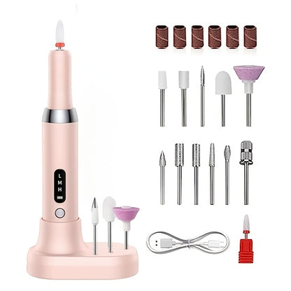 Professional Electric Nail Drill Polishing Machine Dead Skin Removal Art Sanding File Pen Nails Polisher Grinder Manicure Tools