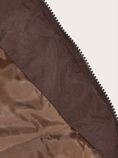 Women'S Elegant High-Neck Padded Vest with Drawstring Detail - Solid Color, Thick Warm Winter Sleeveless Jacket Vest, Casual Streetwear Style, 200g/m² Fabric Weight, Autumn/Winter Essential