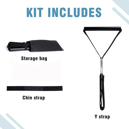 Y-shaped strap spinal massage decompression traction belt hanging neck stretching suspension type neck protection belt chin pad