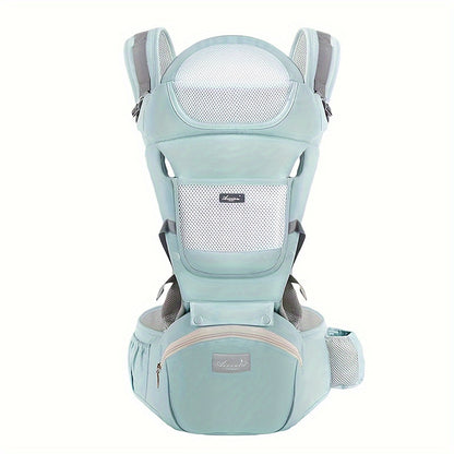 Baby Carrier Waist Stool With Storage Bag, Kangaroo Shoulder Swaddle Sling Infant Kid Wrap Ergonomic Backpack Hipseat For 3-36 Months Baby Christmas, Halloween, Thanksgiving Day Gift