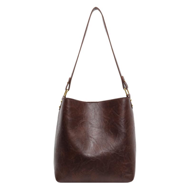 Versatile tote bag women's shoulder bag women's large capacity commuting bucket bag