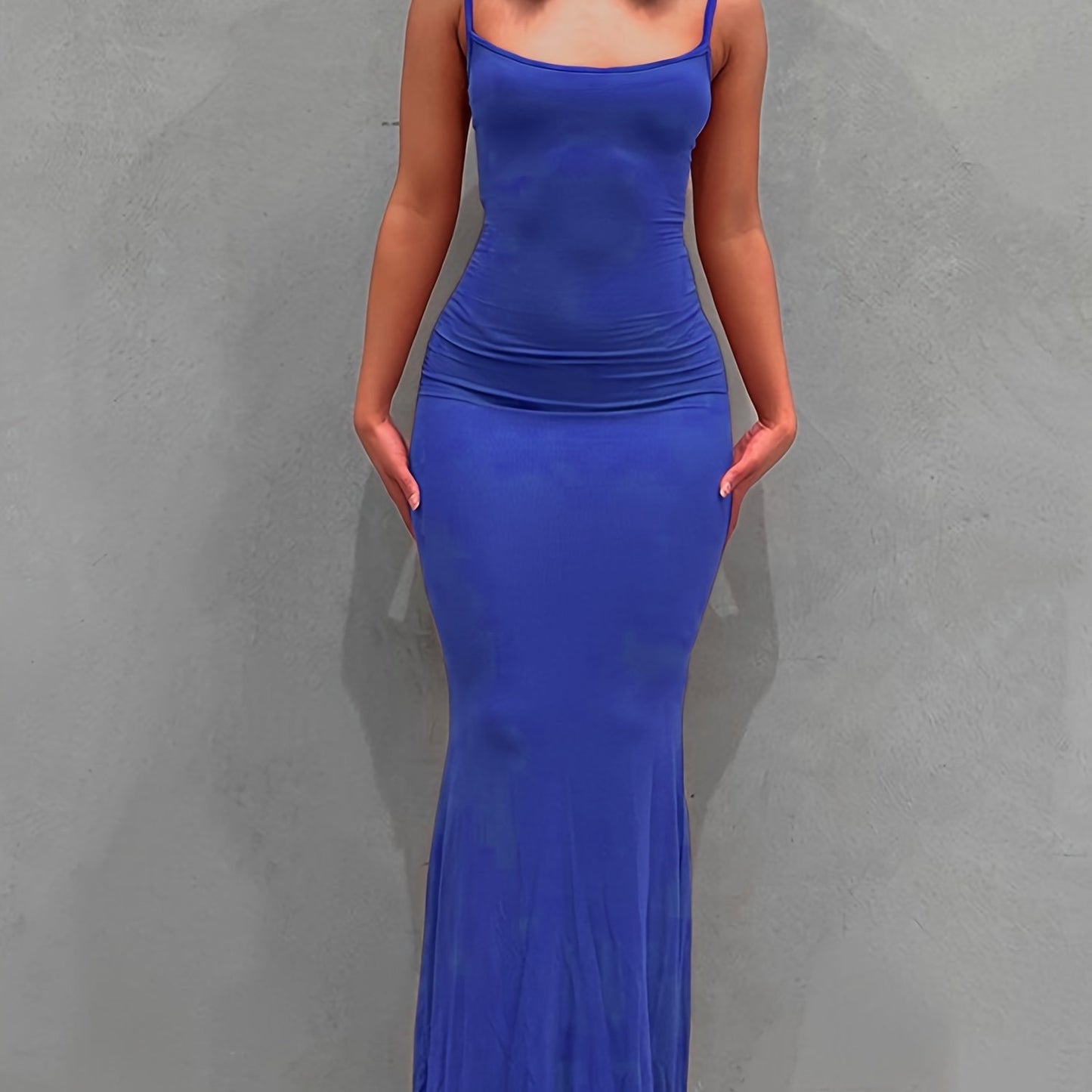 Women's Casual Lounge Slip Long Dress, Sexy Sleeveless Backless Bodycon Maxi Dress, Women's Clothing