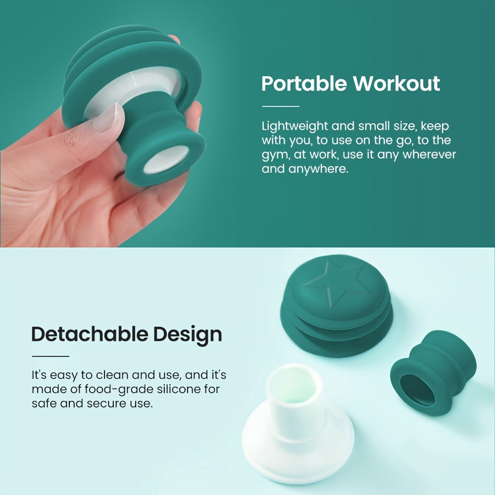 Portable Green Jaw Face Neck Toning Exerciser for Women - Lift, Firm, and Tone Your Skin with V-Shaped Double face Exerciser - Cute and Convenient Mouth Exercise Tool