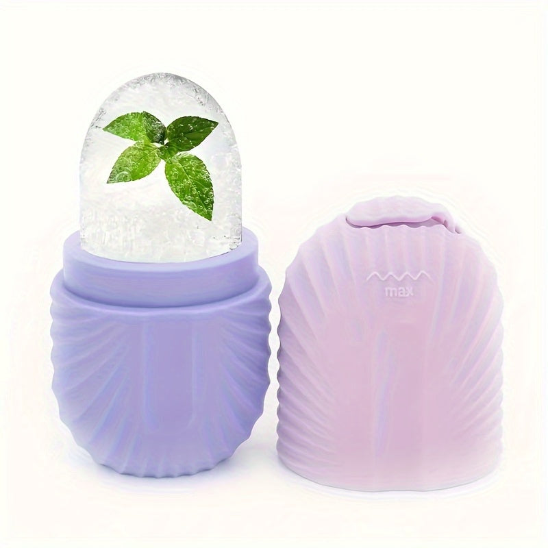 Ice Face Roller, Ice Roller for Face & Eye Puffiness Relief, Facial Massager Contour And Enhance Skin Care & Glow, Ice Facial Roller Mold Cube, Reusable & Leakproof, Facial Massage, Skin Care