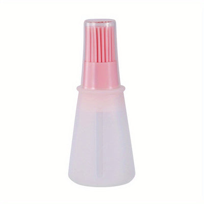 1pc Multi-Use Silicone Oil Brush and Dispenser - Easy-to-Clean, Leakproof, for Grilling, Baking & BBQ