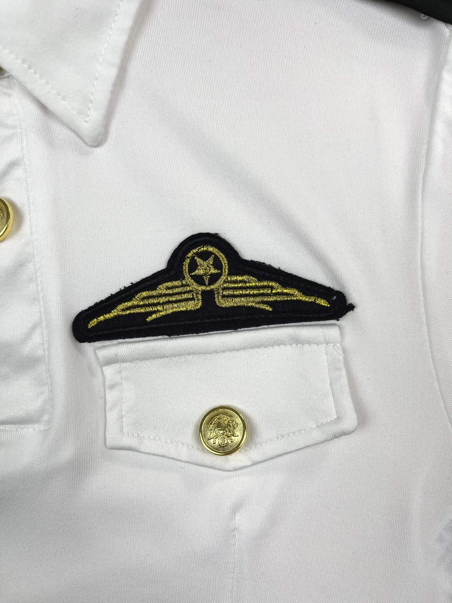 Naughty Policewoman Cosplay Costume, Short Sleeve Buttons Lapel Collar Crop Top & Side Tie Ruched Mini Skirt, Women's Sexy Lingerie & Underwear