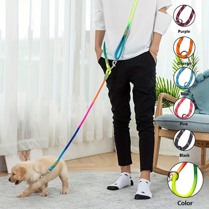 Reflective Hands-Free Dog Leash For Hiking, Walking, And Running - Adjustable Waist And Crossbody Rope For Small And Large Dogs - Bungee Leash For Shock Absorption And Comfort