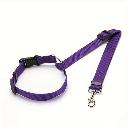 Pet Safety Harness - Car Seat Belt Lead Leash Safe Travel, Easy Installation, an