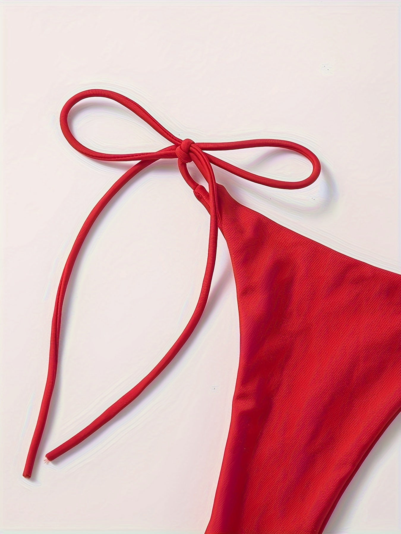 Women's 2 Piece Set Bikini, Halter Bra, V String Bottoms, Women's Swimwear & Clothing