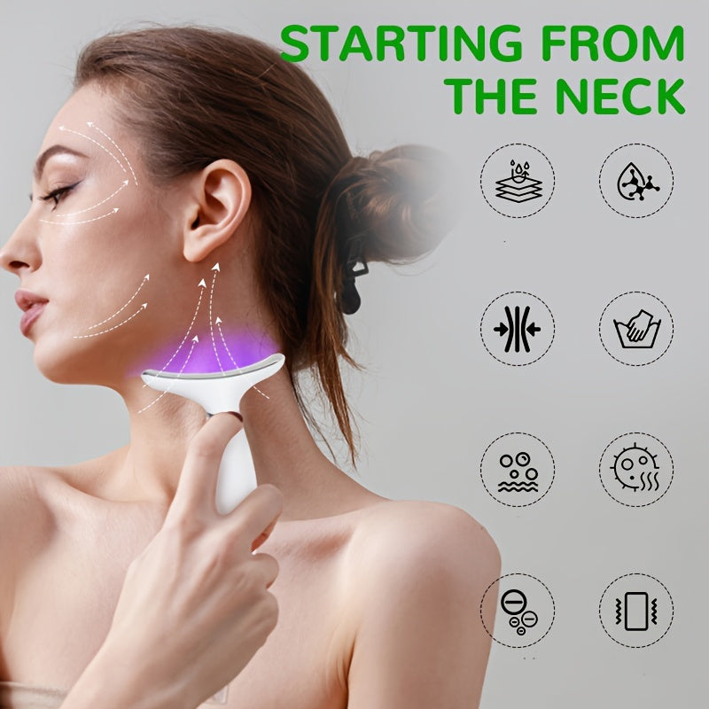 7Color LED & Heated Facial Neck - Comprehensive Skin Care for Women - Gift for Mothers Day