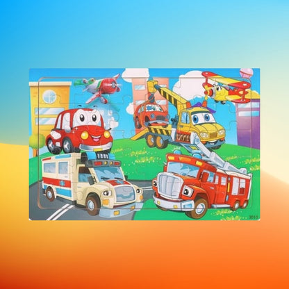 30PCS Colorful Jigsaw Puzzles For Kids Age 3-5 Preschool Educational Brain Teaser Boards Toys Toddler Children Learning Puzzles, Halloween/Christmas Gift