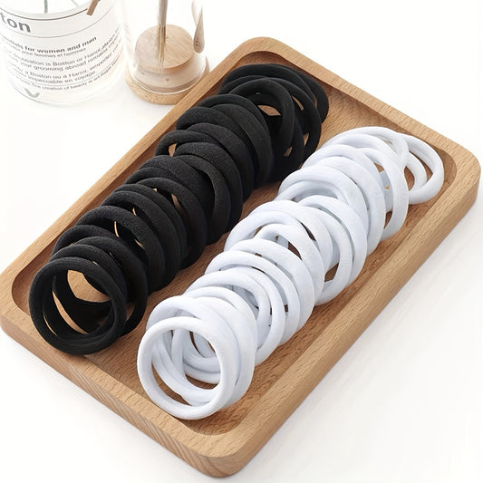 50/100pcs Black Hair Bands for Women s Hairband High Elastic Rubber Band Hair Ties Ponytail Holder Scrunchies Accessorie