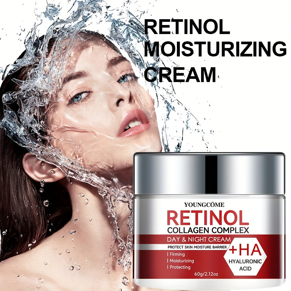 30g/60g Retinol Collagen Complex Day & Night Cream With Licorice Root Extract, Moisturizing, Nourishing Firming Rejuvenating Skin With Plant Squalane