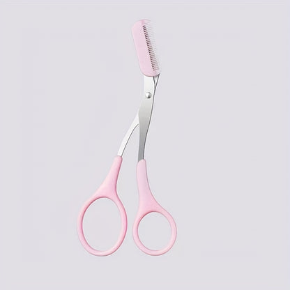 Stainless Steel Eyebrow Shaping Cut Scissors Comb Hair Remover Beauty Tool (Eyebrow Scissors)