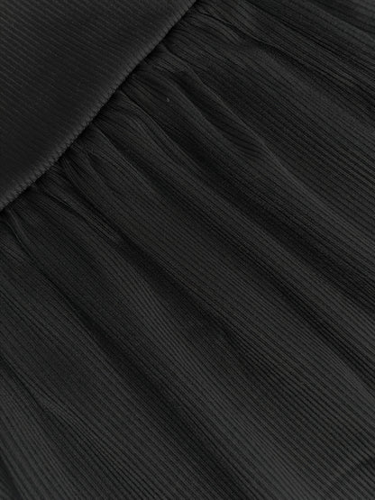 Women's Sleeveless Deep V-Neck Ruched Wide-Leg Jumpsuit - Olive Green Textured Stretch Fabric, Machine Washable Elegant Spring/Summer Casual & Formal Outfit, Ladies Rompers And Jumpsuits, Versatile Clothing, Flowing Silhouett