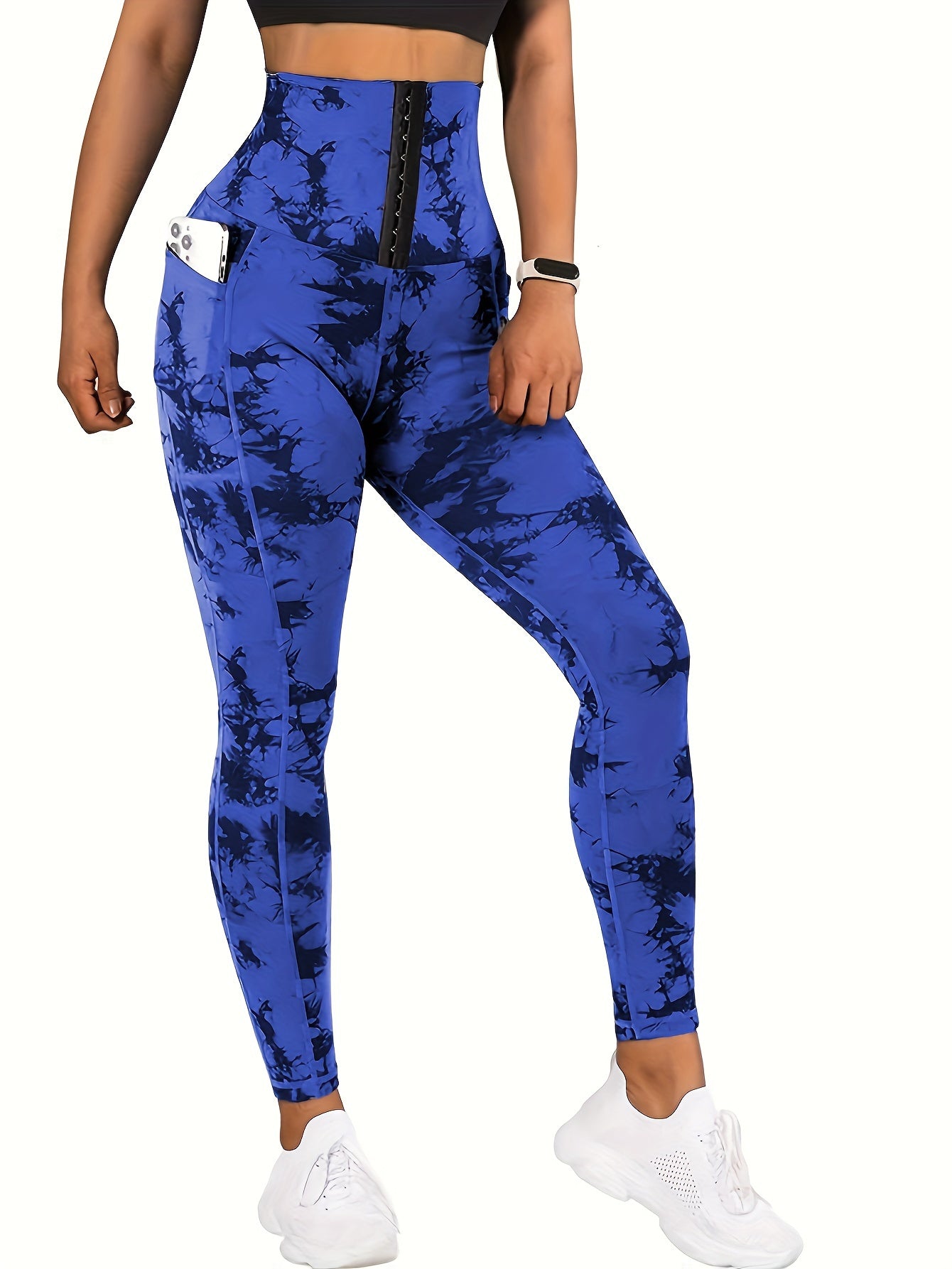 Tie Dye High Waist Yoga Leggings - Sculpting, Butt Lifting, Tummy Control, Moisture-Wicking, Four-Way Stretch Fitness Pants for Women - Wide Waistband, Comfortable, Sweat-Resistant, Perfect for Gym, Sports, Running, and Yoga