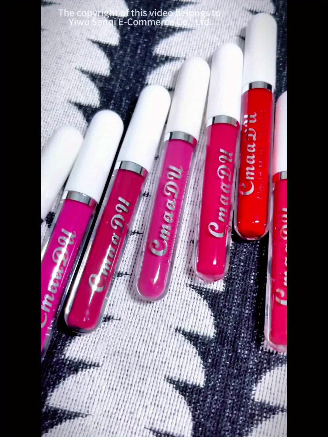 Long-Lasting Matte Liquid Lipstick - Waterproof, Non-Stick, Fruit Scented, Sweatproof, Hydrating, Lightweight, Durable Makeup for Dining, Swimming, Summer - Fruit Fragrance, Cup-Shaped Applicator