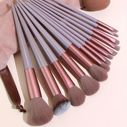 13pcs Makeup Brushes Soft Fluffy Professional Foundation Blush Powder Eyeshadow Kabuki Blending Makeup Brush Beauty Tools Valentine's Day Birthday Gift for Girlfriend