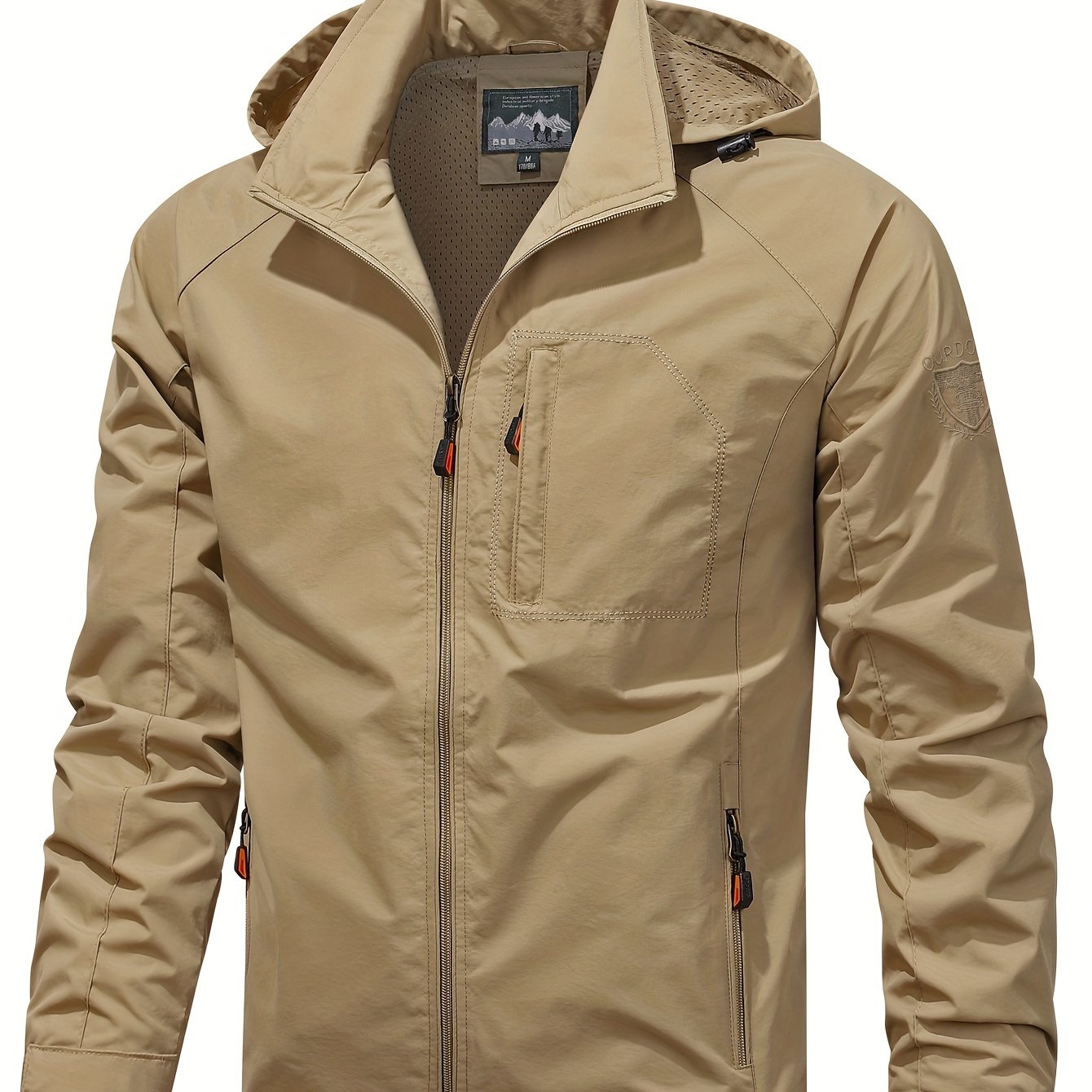 Men's Lightweight Jacket Packable Windbreaker Running Jacket Coat Stand Collar Windbreaker Bomber Jacket