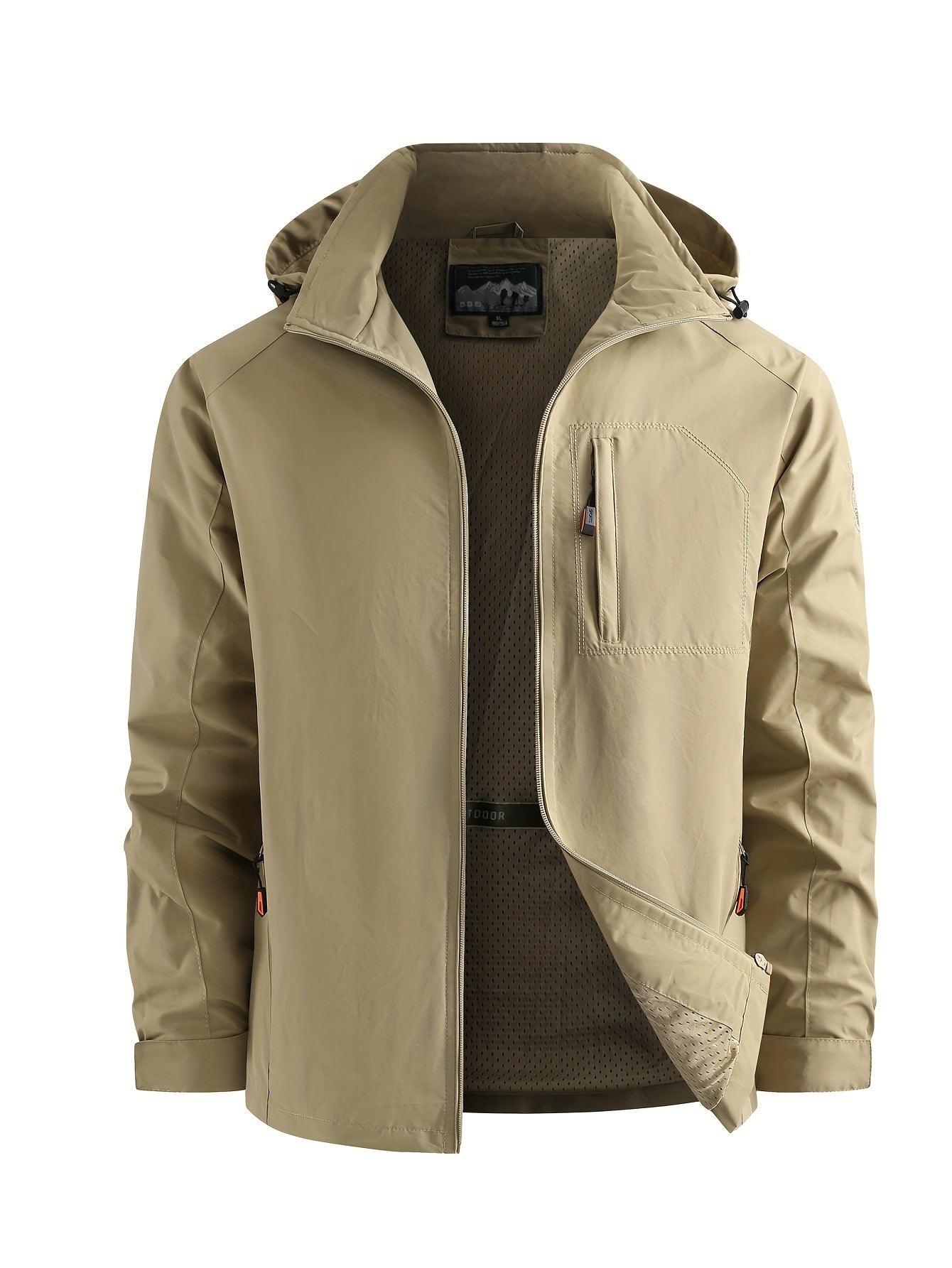 Men's Lightweight Jacket Packable Windbreaker Running Jacket Coat Stand Collar Windbreaker Bomber Jacket