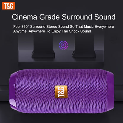 TG117 Portable Wireless Stereo Speaker System - Twin Speaker TWS Technology, Built-in Mic for Hands-Free Calls, FM Radio, TF Card & USB Playback - Perfect for Travel, Outdoor Adventures, and Indoor Entertainment