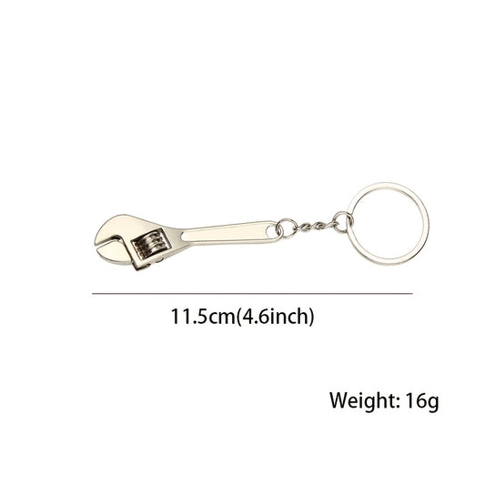 1pc 11.5cm/4.6inch Mini Wrench Tool Keychain Wrench Key Ring Pendant Keychain Creative Mini Activity Wrench Keychain Wrench Keychain