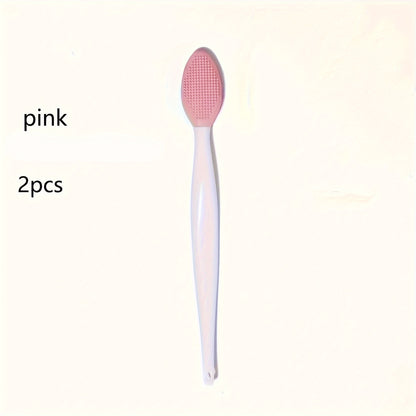 1pc/2pcs Silicone Skin Care Wash Brush | Exfoliating Nose Clean Tool with Replacement Head, Unscented for All Skin Types