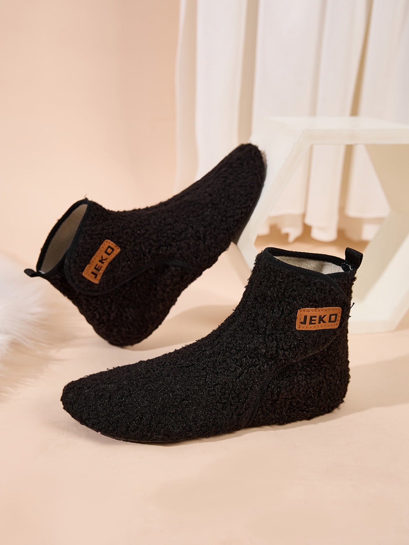 Women's Winter Warm Slip-On Slippers with Closure - Soft Fabric Indoor/Outdoor House Shoes, Non-Slip Rubber Sole & Plush Lining for Cozy Comfort, Light Blue, Indoor Slippers, Home Comfort, Simple Style, Comfortable Fit, Home