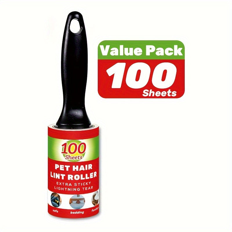 [100 Sheets Pet Hair Remover Rollers] Value Pack of 100/300/400/600 Sheets of Pe