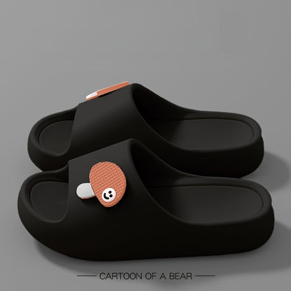 [Summer Slippers] Soft Summer Women's Cartoon Decorative Pillows, Non-Slip Slippers, Casual Shower Sandals
