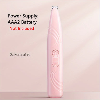 1pc pet shaver Professional Electric Pet Clippers For Cats And Dogs - Trims Foot Hair And Paw Hair With Precision And Ease (Batteries NOT Included)