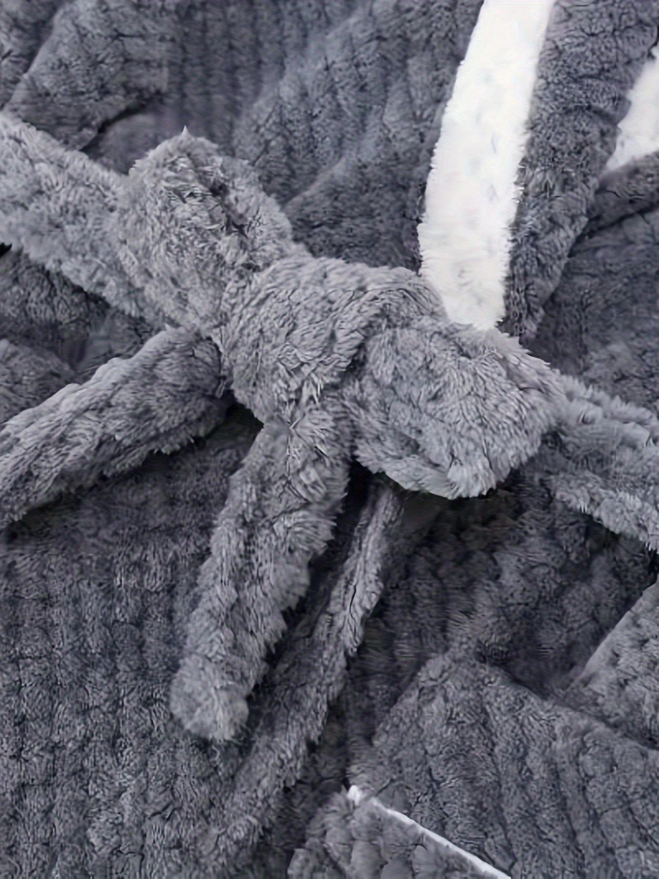 Plus Size Cozy Flannel Robe - Soft, Warm, Long Sleeve, Contrast Pipping, Thick, Casual Loungewear for Fall and Winter Nights - Ideal for Relaxation and Sleep