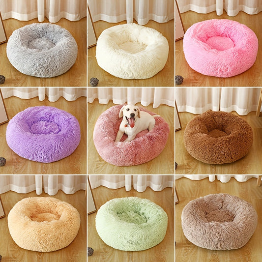 Pet Cat Nest, Solid Color Plush Cat Nest, Cat Mat, Suitable For Dogs And Cats Indoor Use