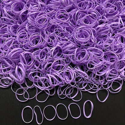 1000pcs Mini Clear Elastic Hair Rubber Bands - Soft, Gentle, and Durable Hair Ties for Women - Cute, Solid Color, Daily Headband Accessories