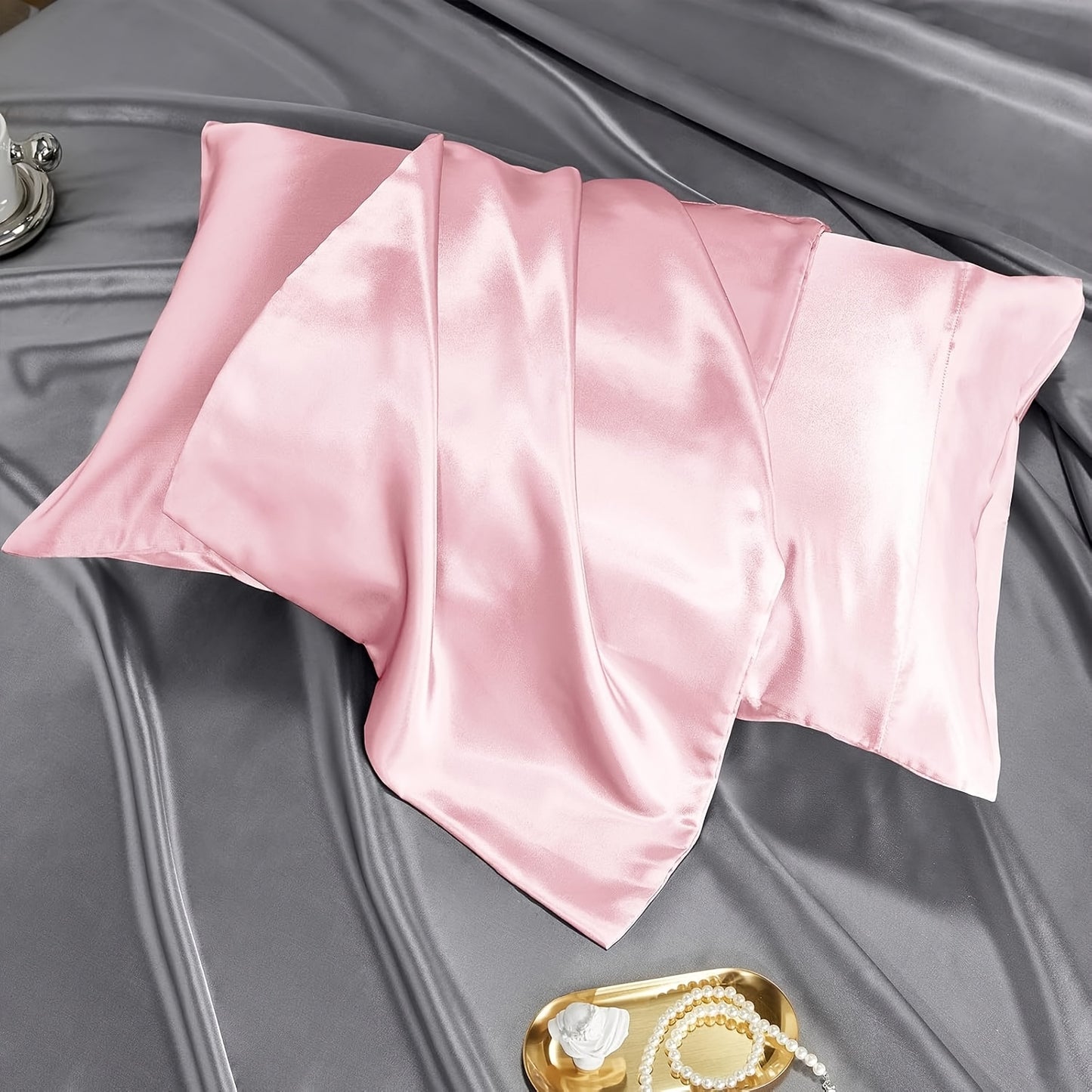 [12pcs Hair Styling Tools Set] 12pcs Hair Styling Tools Set for Sleeping, Hair Roller and Face Massager, 1pc Satin Pillowcase for Hair and Skin Queen Set, Satin Heatless Curling Set, Overnight Hair Curlers,1pc Soft Eye Mask f