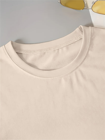 Ladies' New Spring And Summer Casual T-Shirt Dress Featuring The Words 'PARIS' And 'FRANCE' Along with a Print of The French Flag. This Short-Sleeved Dress Is Perfect for Casual Outings, Sleepwear, Loungewear, And Makes a Gre