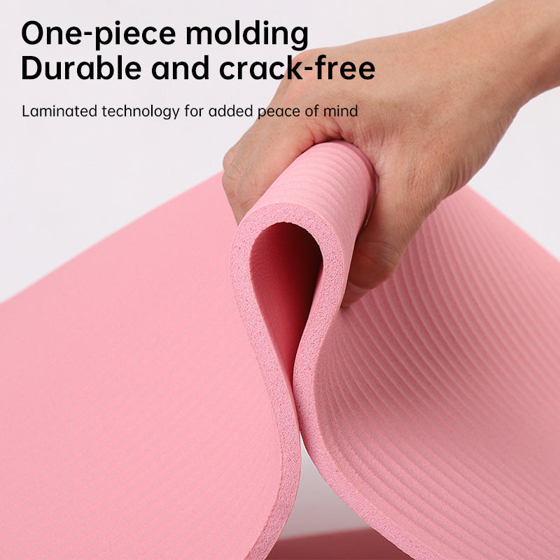 Extra-long mat: 200cm×80cm×20mm. For yoga, fitness, gym, home Pilates & floor sleeping.