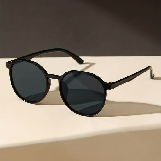 Black Round Frame Classic Casual Sunshade Eyewear