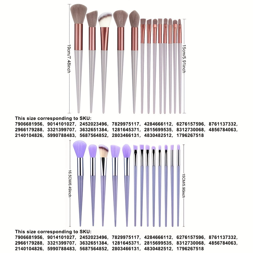 13pcs Makeup Brushes Soft Fluffy Professional Foundation Blush Powder Eyeshadow Kabuki Blending Makeup Brush Beauty Tools Valentine's Day Birthday Gift for Girlfriend