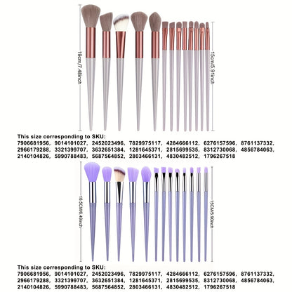 13pcs Makeup Brushes Soft Fluffy Professional Foundation Blush Powder Eyeshadow Kabuki Blending Makeup Brush Beauty Tools Valentine's Day Birthday Gift for Girlfriend